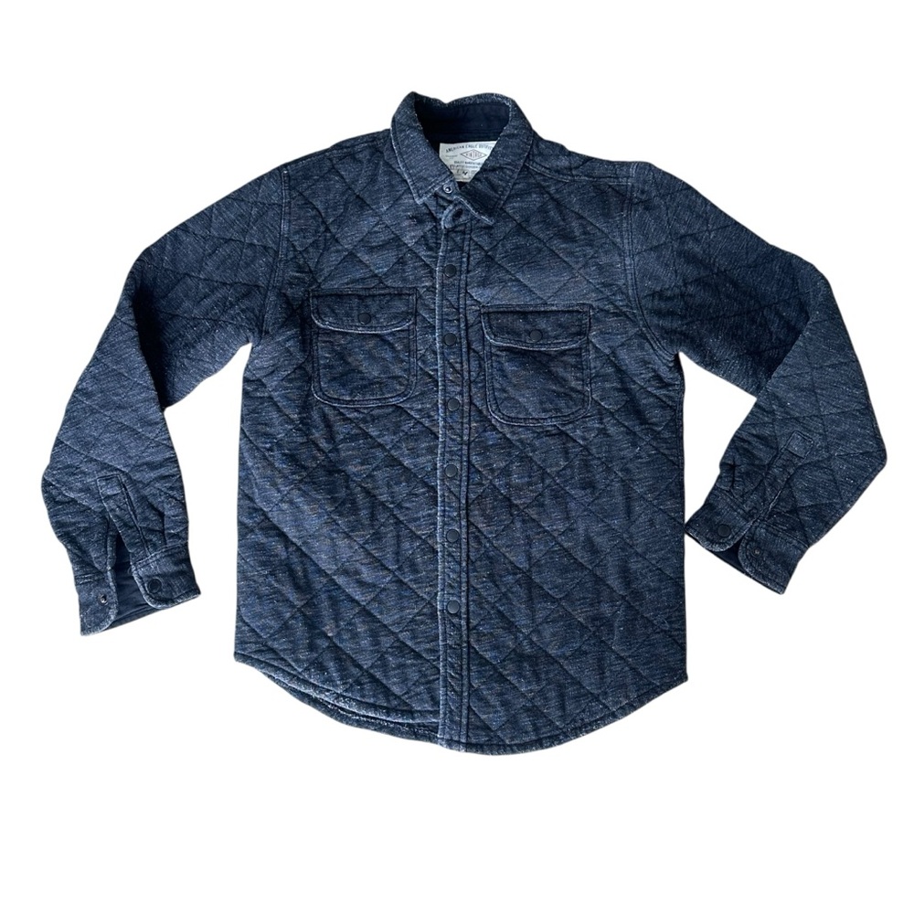 American Eagle Vintage Quilted Shirt Jacket Charcoal | Men’s M